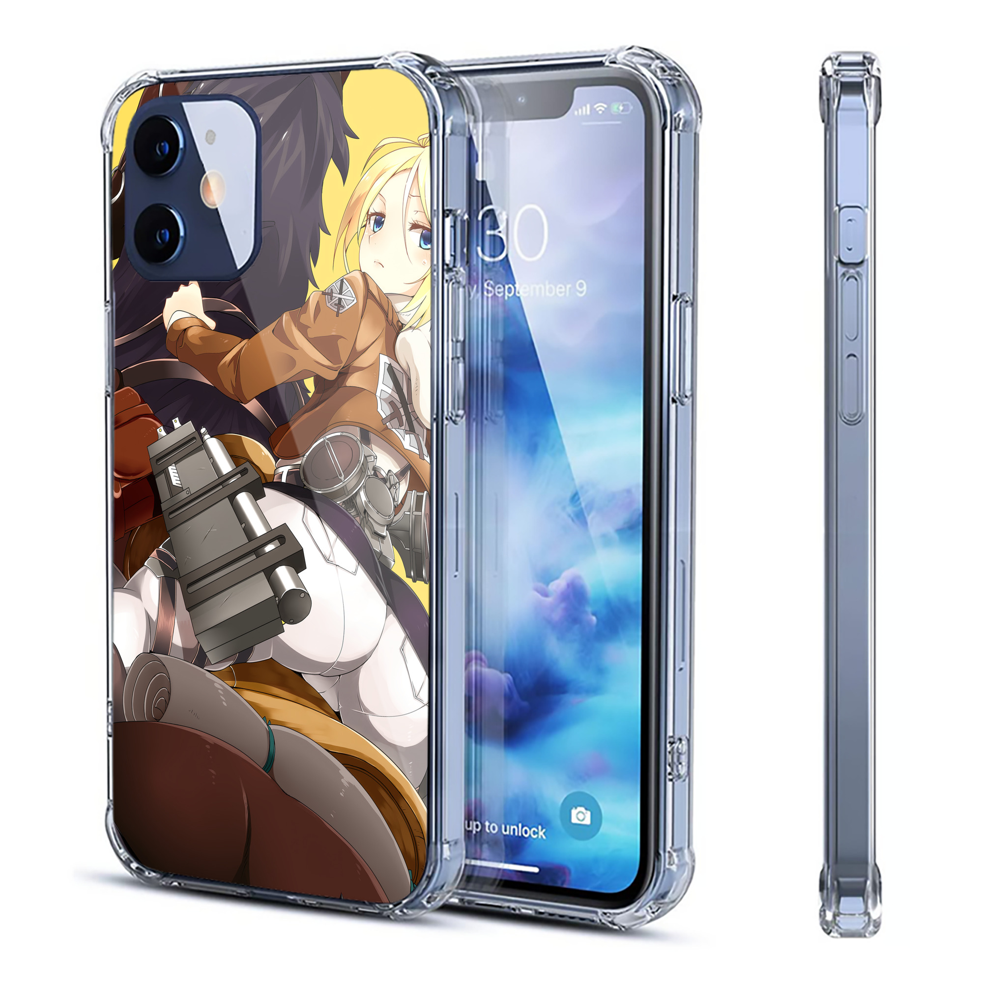 （画像用） 進撃の巨人 Attack on Titan 【iPhone 12シリーズ対応】透明スマホケース（クリアソフトケース）
